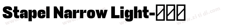 Stapel Narrow Light字体转换